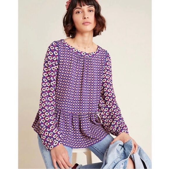 Anthropologie Tops - Maeve Cheyenne peplum blouse Small